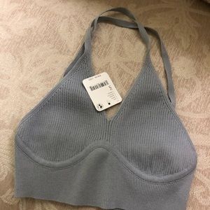 Free people intimates bra top, blue in size S